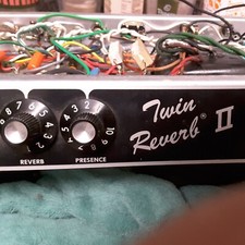 2 Vintage 1970’s Fender Twin Reverb II Guitar Amp Amplifier original Knobs Dials