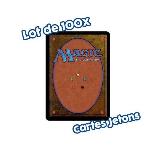 Lot 100 cartes jetons - lot,