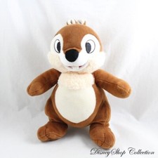 Tic DISNEYLAND PARIS Tic and Tac Squirrel Plush Black Nose Soft Fabric Disney 26cm