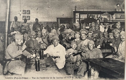 Cpa issoire animée cantine - animée,
