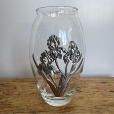 Seagull Pewter Glass Vase 3D