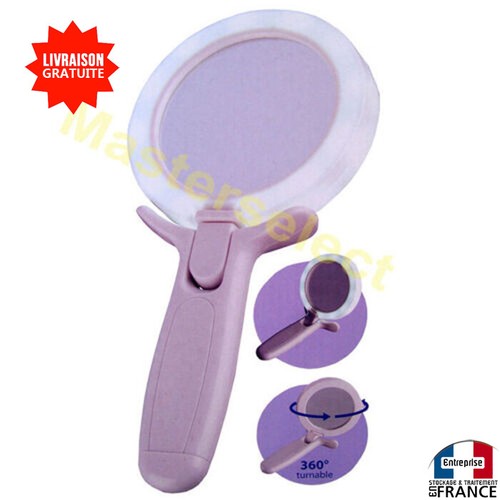 Miroir grossissant main ou - miroir, a