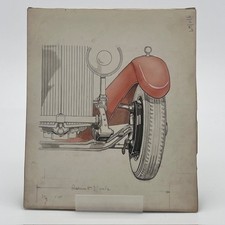 Autocar Editorial Art, Brakes of the Future, 7 Nov 1947, Original Studio Artwork