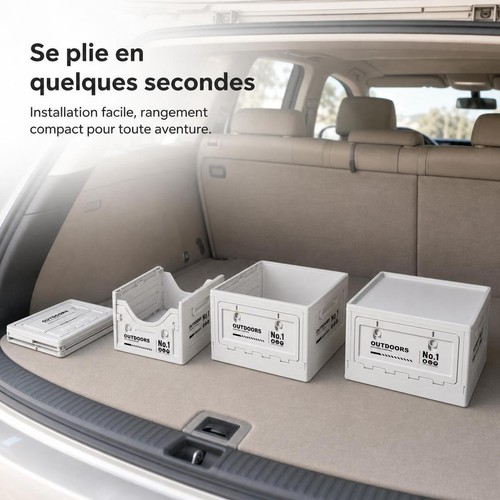 Boîte rangement pliable - boîte, de
