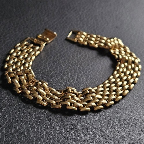 Bracelet manchette plaqué - , or