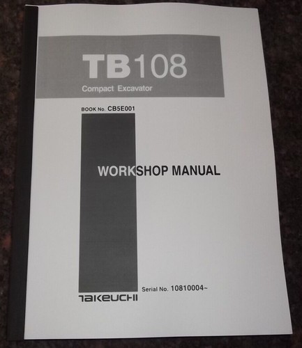 Takeuchi tb108 pelleteuse - takeuchi,