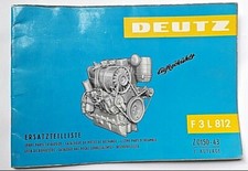 CATALOGUE PIECES DE RECHANGE - MOTEUR DEUTZ F 3 L 812
