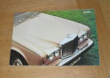 Bentley T2 Corniche Saloon & Convertible Brochure 1977-1978