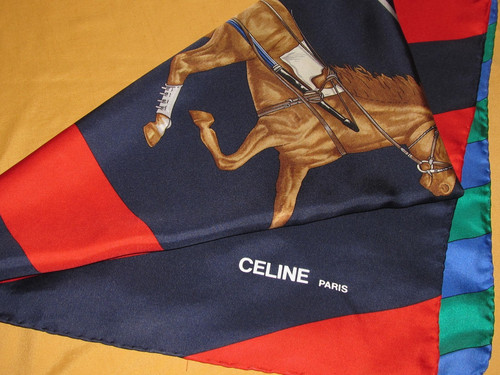Foulard céline paris soie - foulard,