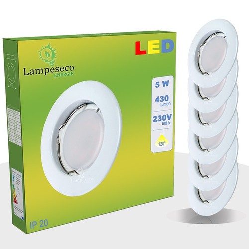 Lot spot led - de, encastrable