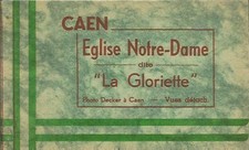 CAEN RARE carnet de 8 CPA de