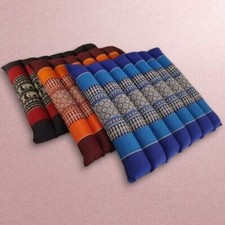 Thaikissen 36x36 Coussin Siège Banc Kapok Thaï Coussin de Chaise Sol Neuf