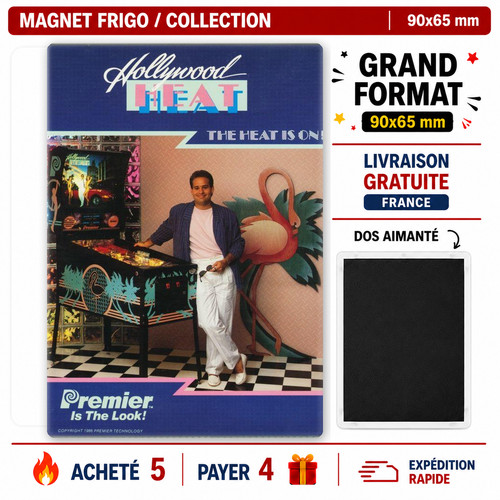 Magnet frigo flipper hollywood - frigo,