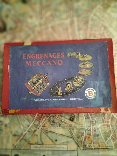 Boîte engrenages meccano - boîte,