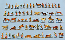 Tin dishes - tin figures: Le bivouac - 102 French hussars first empire
