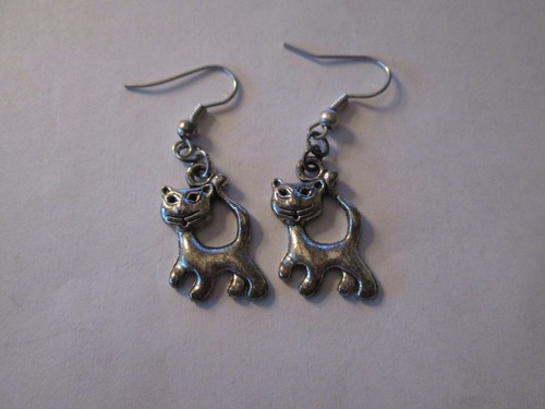Boucle oreille chat - boucle, d'oreille