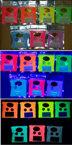 Fluorescent glow the - uv, in