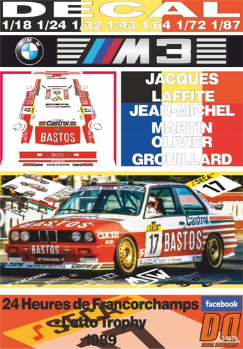 Decal bmw evo - j.laffite, j-m