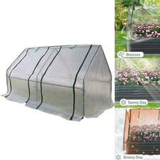 Mini serre verte maison surélevée lit de jardin PVC PE housse de protection é