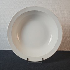 Plat Faïence Ancienne Blanche
