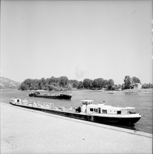 Serrières 1960 péniche - 1960,