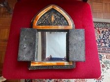 Antique Moroccan Craft Mural Mirror.