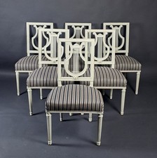 Suite de six chaises Lyre de