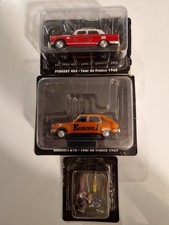 NOREV TOUR DE FRANCE PEUGEOT 404 RENAULT 16 CYCLISTE MAILLOT JAUNE PUB ESSO 1/43