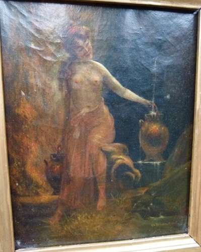 Tableau ancien huile portrait - ancien,