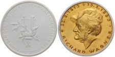 Medal - Porcelain Meissen - Musician Richard Wagner 1813-1883