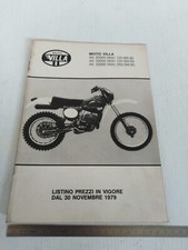 original Moto cross Villa 125 350 sm mx 1980 series parts and prices catalog