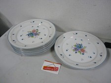 lot de 6 Assiettes Plates Provincial Bouquet 1987 JMP Marketing - 27cm