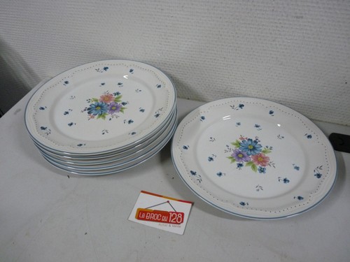 Lot assiettes plates - de, 6