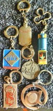 Lot KEYRING 1960 GAS from FRANCE Butagaz MONAGAZ Soudogaz Camping BOURBON AUGIS