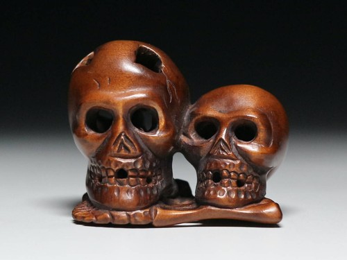 Ancien crâne japonais - , netsuke