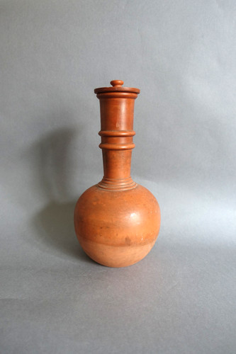 Bouteille terre cuite - en, brune