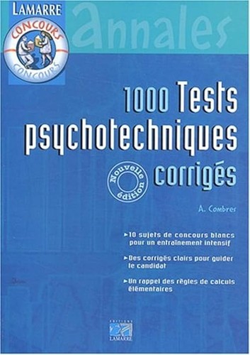 1000 tests psychotechniques - tests,