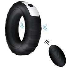 Cockring Télécommande Silicone Anneau Pénis Doux Extensible Sextoy Vibrateur