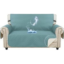 Housse Canapé 2 Places 127cm - Impermeable Housse de Canapé avec Accoudoirs U...