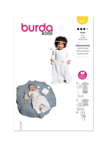 Burda 9221 robe baptême - 9221,
