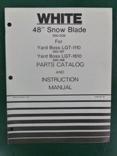 1977 WHITE 48 INCH SNOW BLADE