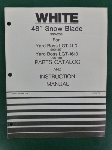 1977 white inch snow blade - white,