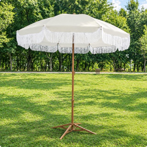 Parasol terrasse franges - parasol,