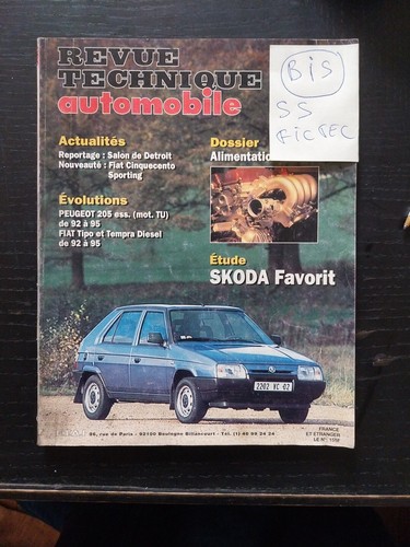 Revue technique skoda favorit - revue,