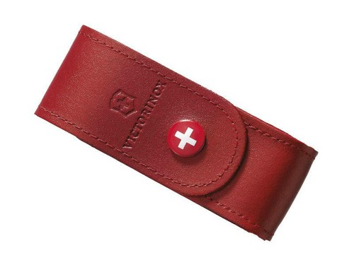 Etui cuir rouge - cuir,