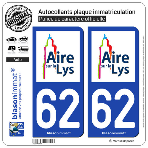 Autocollants plaque - 2,