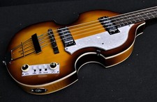 HOFNER IGNITION PRO HI-BB-PE-SB BEATLE BASS, FLATS Tea Cups & WHITE SWITCHES 2ND