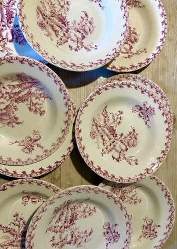Gien porcelaine opaque - porcelaine, lot