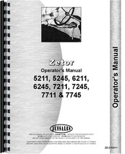 Zetor 7211 6245 5245 7711 6211 7245 7745 5211 Tractor Owners Operators Manual