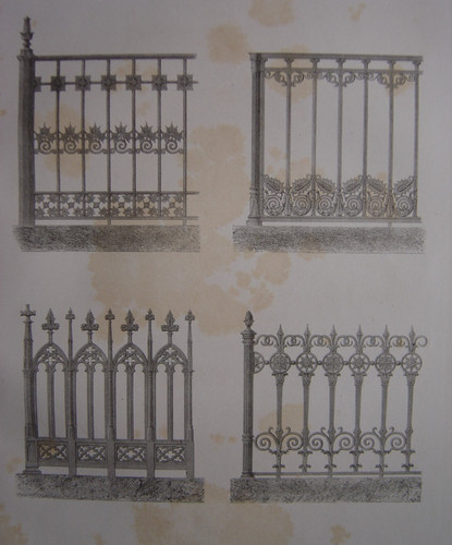 Lithographie grilles fer - lithographie, en